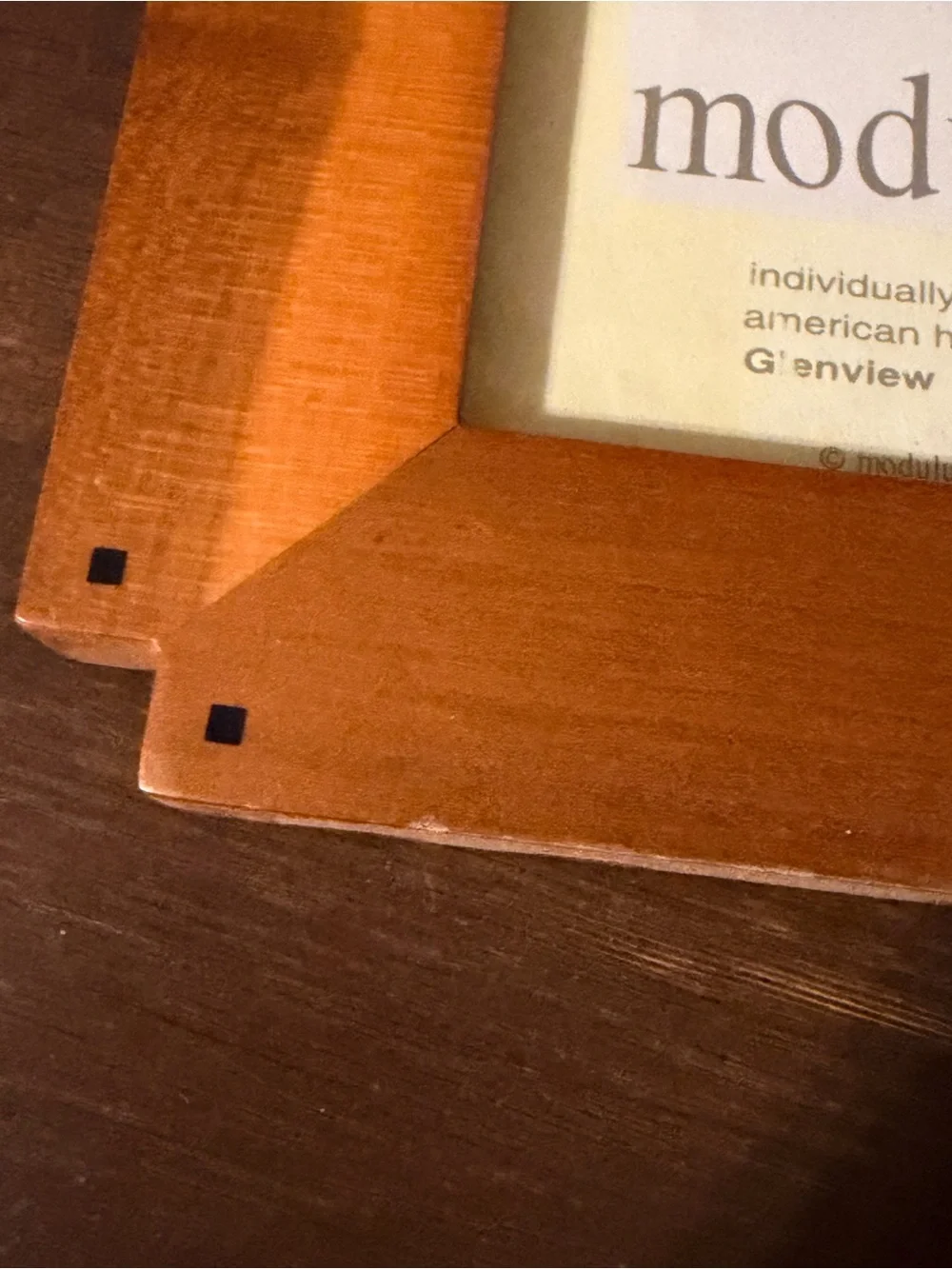 Vintage Modulus 4x6 Hardwood Picture Frame Mission Style Arts & Crafts